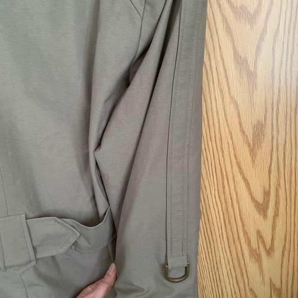 Votre Nom trench coat, quality, lined, belted, pockets, tan, double breasted, XL - Picture 15 of 15